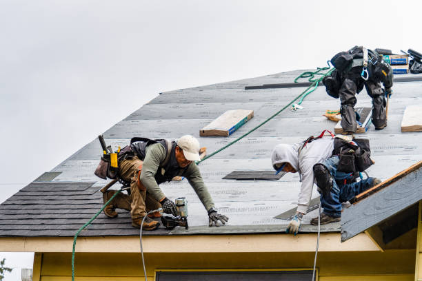 Professional Storm Damage Roof Repair technician working in Mason City, IA